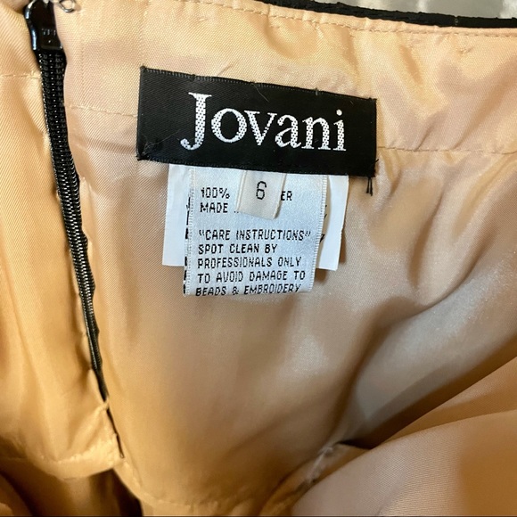 Jovani Lace Floral and Beaded Cocktail Dress - Size: 6 - Picture 4 of 7